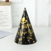 Happy New Year: New Year Party Hat, Birthday hat, Children and adults role-playing, Decoration and dressing up, gold and silver hat Application Scenario